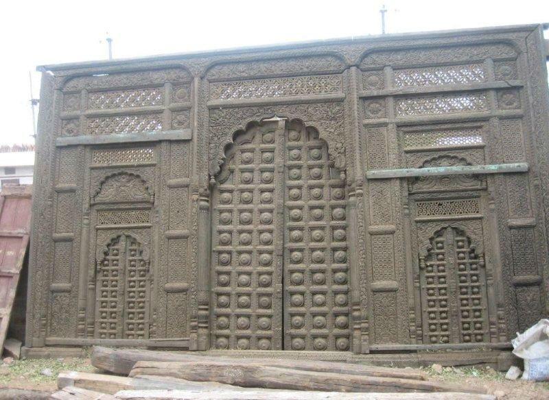 Wooden Carved Door Panel