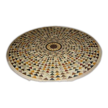 Marble Overlay Round Table top, Overlay Stone Mosaic Table Top