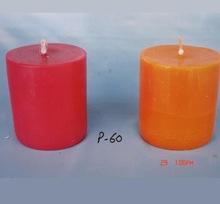 Orange Wax Candles, for Home Decoration, Color : White