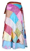 Magic Silk Wrap Skirt, Technics : Plain Dyed