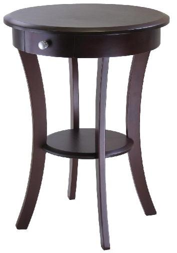 ACT01-ROUND ACCENT TABLE WITH DRAWER