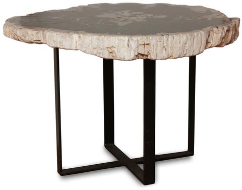 ACT13-PETRIFIED WOOD ACCENT TABLE, Dimension (LxWxH) : 45 x 45 x 50 at ...