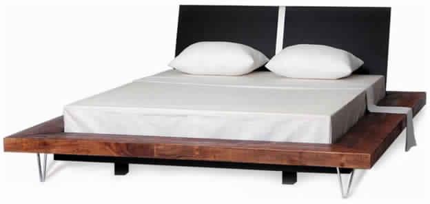 BED36-RUSTIC CONTEMPORARY BED, Dimension : 200 x 200 x 70