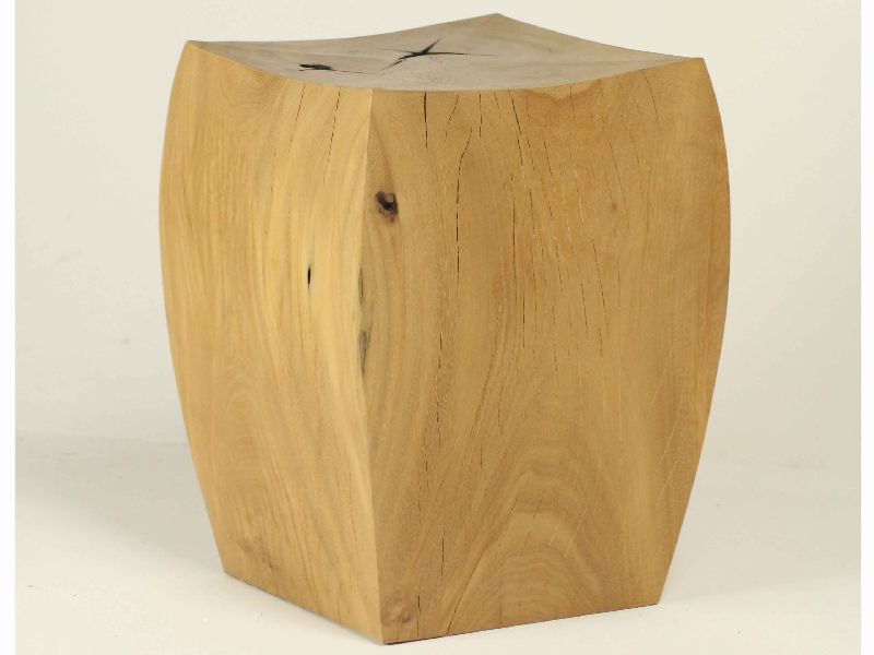 STO02- SOLID NATURAL WOOD STOOL