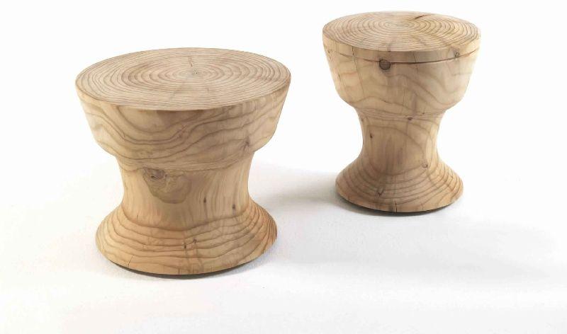 STO07- LOW WOODEN STOOL