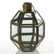  Iron Hanging Lantern, Color : Brass Plated antique