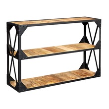 Industrial Furniture Mango Wood Shelves Console