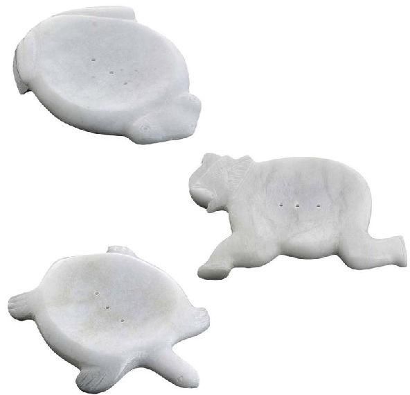 Handmade Indian Stone Soap Dish Set