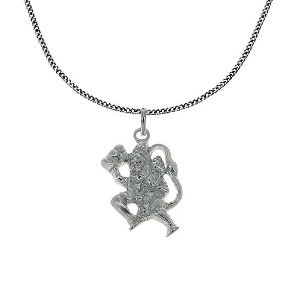 Hindu God Hanuman Pendant and Chain
