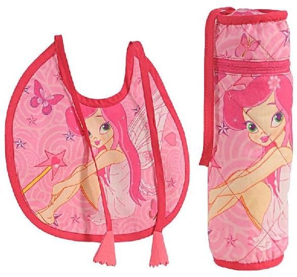 Quilted Bib And Bottle Cover Set