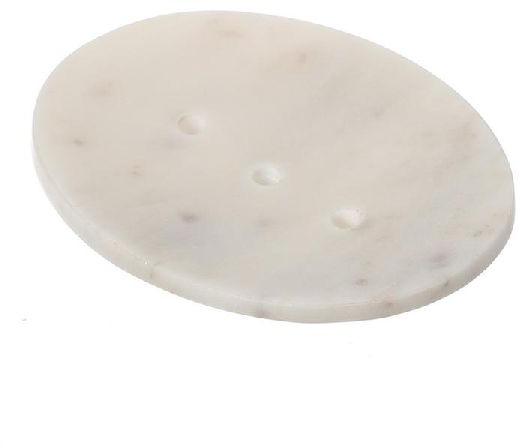 Shalinindia Handmade Opal White Marble Soap Dishoval Soap Dishes