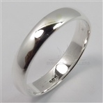 925 Solid Sterling Silver 3.5 mm Wide PLAIN BAND New Fashion Ring Choose Size