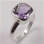 925 Sterling Silver Natural Amethyst Amazing Ring Choose Any Size