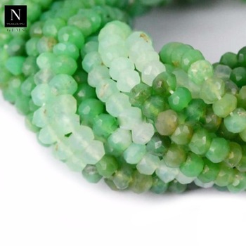 NUAN GEMS rondelle beads drilled stones