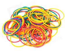 Elastic rubber band, Shape : Round