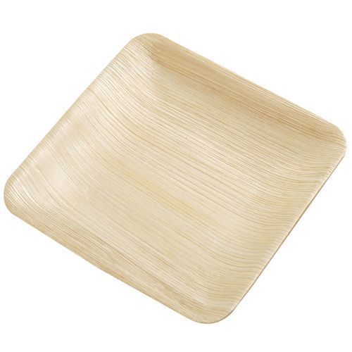 Square Areca Leaf Plate, for Serving Food, Feature : Disposable, Eco Friendly