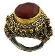Antique 925 Sterling natural ruby ring