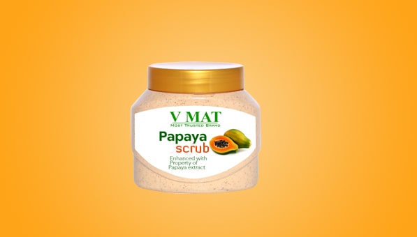 Papaya Scrub, Packaging Size : Plastic Jars