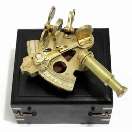 Antique Brass Navigation Sextant