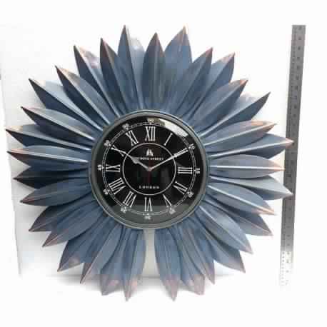 Blue Sunflower Wall Clock