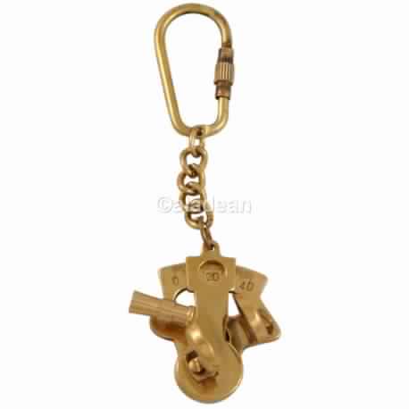 Brass Sextant Key Chain