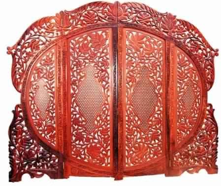 Carved Sheesham wood partition