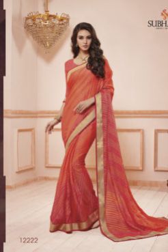 12222 Brasso Fabric Saree