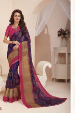12301 Brasso Fabric Saree