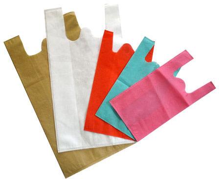 W Cut Non Woven Promotional Bag, for Shopping, Pattern : Plain