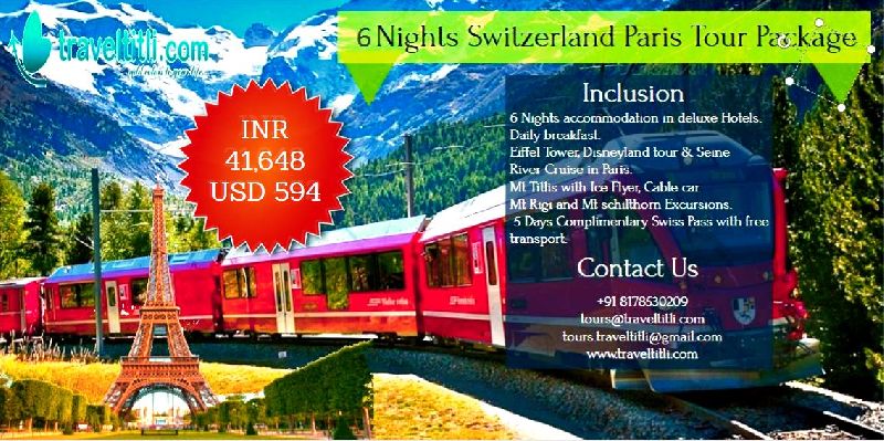 Swiss Paris Honeymoon Package