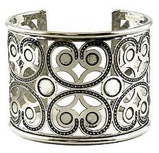 Rounded Cut work Cuff Bracelet