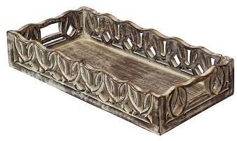 WOODEN ANTIQUE TRAY