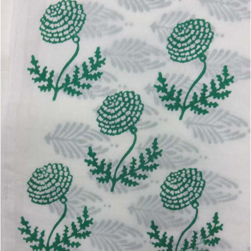 Cotton Hand Block Printed Fabric, Technics : Handloom