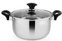 Cooking Pots with 4mm Glass Lid