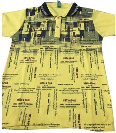 Cotton Kids Printed T-Shirt, Sleeve Style : Short Sleeve