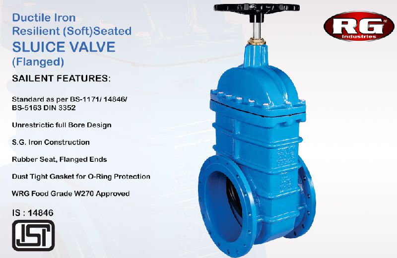 Soft Seated Resilient Gate Valves, Color : Blue