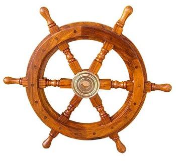 Wood ship wheels