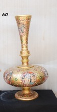 Stone Hand Carved Decorative Marble Surai Vase, for Interior Decoration, Style : Antique Imitation