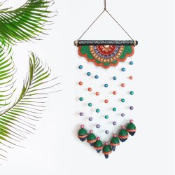 Kalakshi Terracotta Wall Wind Chimes, Packaging Type : Box