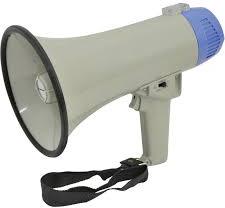 250–10000 HZ Plastic 200-500 gm Loud Hailer, Power : 20-50 Watt