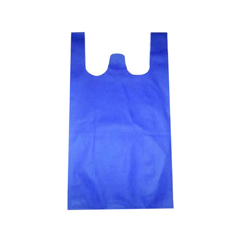 Blue Non Woven Vest Carry Bag