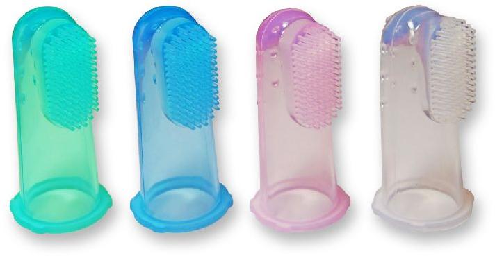 Plastic Baby Finger Toothbrush, for Cleaning Teeths, Feature : Anti Bacterial, Crack Proof, Lightweight