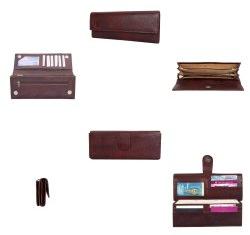 Brown Plain Ladies Leather Wallet