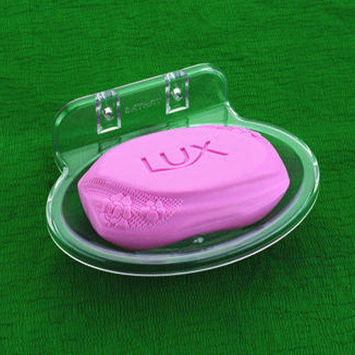 ABS Single Soap Dish, for Bathroom Fitting, Color : Transparent