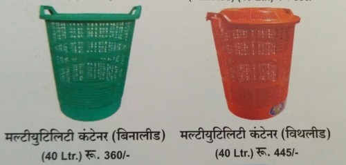 Pp Laundry basket, Color : Blue, green, orange, pink