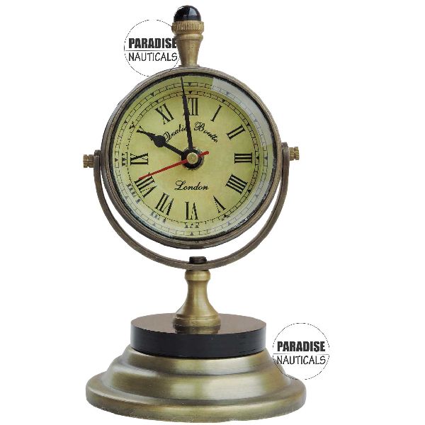 Brass Paradise Nauticals Table Clock, Display Type : Analog