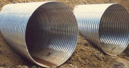 corrugated steel pipes