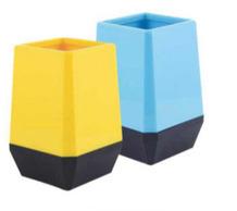 Metal Pen Stand, Color : White, Yellow, Blue