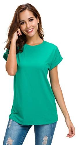 Ladies Plain Round Neck T-Shirts, Size : M, XL