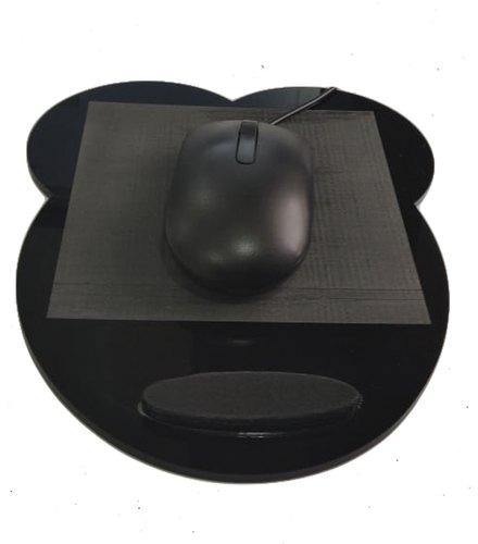 Plastic Acrylic Mouse Pad, Color : Black